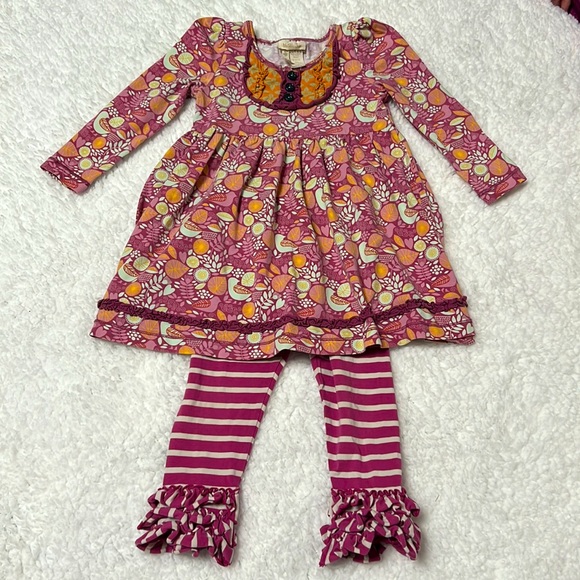 “Birdsong at Dawn” Matilda Jane dress with MJ ruffle leggings | 2 - Picture 1 of 10